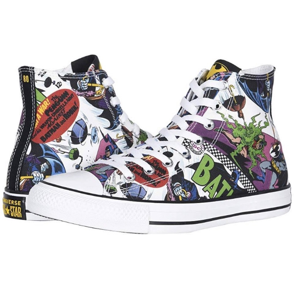 NIB DISCONTINUED Converse Chuck Taylor Hi DC Comics Batman 80th Anniversary